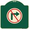 Signmission No Right Turn Graphic Only Heavy-Gauge Aluminum Architectural Sign, 18" x 18", G-1818-23592 A-DES-G-1818-23592 - alternate 1